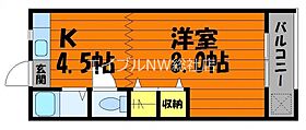 岡山県倉敷市二子（賃貸アパート1K・1階・26.49㎡） その2