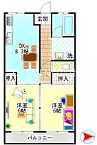 岡山県倉敷市新田（賃貸マンション2LDK・4階・49.58㎡） その2