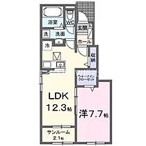 岡山県総社市中原（賃貸アパート1LDK・1階・50.14㎡） その2