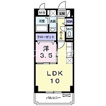 岡山県倉敷市川西町（賃貸マンション1LDK・1階・35.27㎡） その2