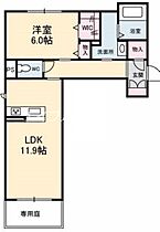 岡山県倉敷市宮前（賃貸マンション1LDK・1階・48.80㎡） その2