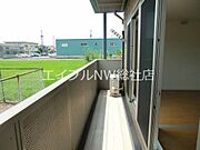 ベランダ明るい