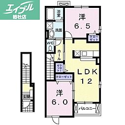 JR吉備線 東総社駅 徒歩15分 2階/-