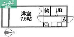 プチメゾンロゼ 1Kの間取図画像