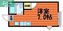 サザリィ川崎 ワンルームの間取図画像