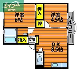 JR山陽本線 倉敷駅 徒歩20分 2階/-