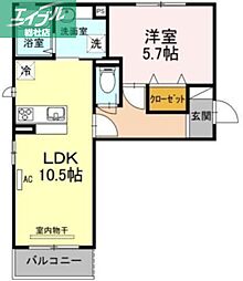 JR山陽本線 西阿知駅 徒歩8分 2階/-
