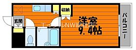 岡山県倉敷市玉島（賃貸マンション1K・3階・25.60㎡） その2