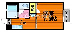 岡山県倉敷市中庄（賃貸アパート1K・2階・24.71㎡） その2