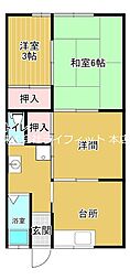 メゾンパークサイド 1SLDKの間取図画像