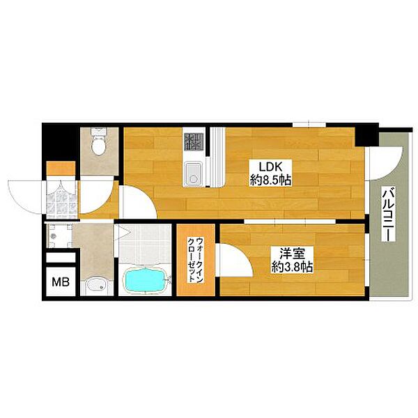 エスリード江坂アルテリア ｜大阪府吹田市垂水町3丁目(賃貸マンション1LDK・9階・32.03㎡)の写真 その2