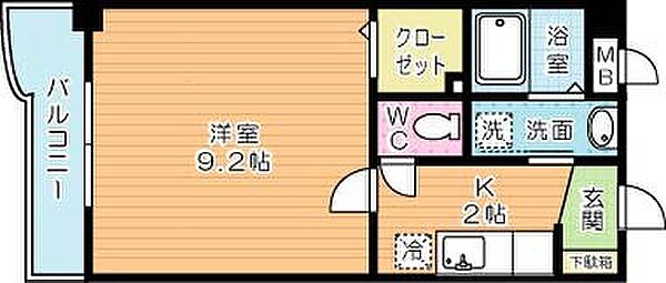 アビタシオン花の樹 405｜福岡県北九州市小倉南区西水町(賃貸マンション1K・4階・28.08㎡)の写真 その2