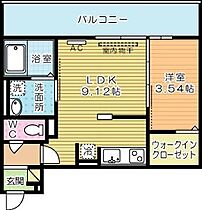 Ariga　10（アリガ　トウ） 302 ｜ 福岡県北九州市小倉南区城野３丁目7-32（賃貸アパート1LDK・3階・32.54㎡） その2