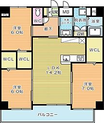 間取図画像 3LDK
