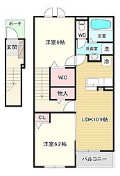 レジデンス ソレイユ 2階