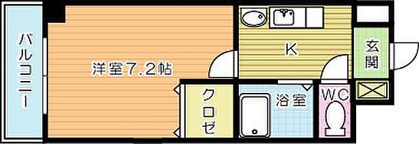 カサデカンティーナ 803｜福岡県北九州市小倉北区片野１丁目(賃貸マンション1K・8階・23.00㎡)の写真 その2