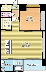 アルゴヴィラージュJono 1SLDKの間取図画像
