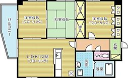 エル片野1 3LDKの間取図画像