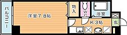 ジョイ北方 1Kの間取図画像