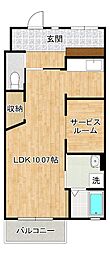 RIOCEREZO 1LDKの間取図画像