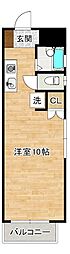 ダイナコート小倉下到津 ワンルームの間取図画像