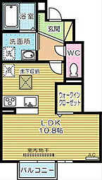 D-room白銀 ワンルームの間取図画像