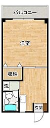 ヤングメゾン 1Kの間取図画像