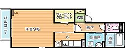 シルクハイツ 1Kの間取図画像