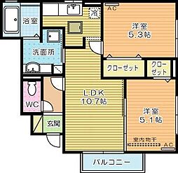 リバーパーク徳吉東A棟 1階/102