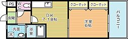 ギャラン吉野町 1DKの間取図画像