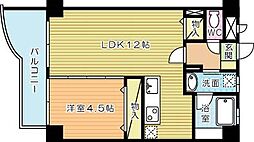 エスズイン葛原 1LDKの間取図画像
