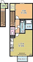 トレス日明壱番館 1LDKの間取図画像
