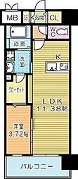 レジェンド高見 1LDKの間取図画像