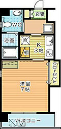 古船場タカヤコーポレーションビル 1Kの間取図画像