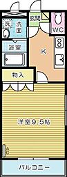 チェリーハイツ 1Kの間取図画像