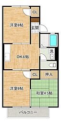 グランディール志井 2階/202