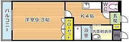 コンフォルト城野駅前 1Kの間取図画像