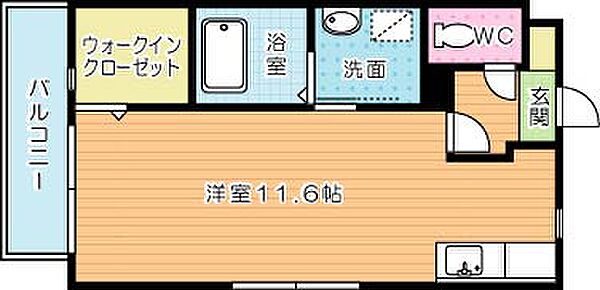 サン・ロマン 104｜福岡県北九州市小倉南区北方２丁目(賃貸アパート1R・1階・31.31㎡)の写真 その2