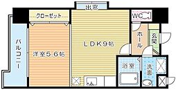 竪町センタービル 1LDKの間取図画像