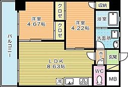 ウィングス砂津 3階/302