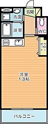 エトワール・ド・ヒサノ ワンルームの間取図画像