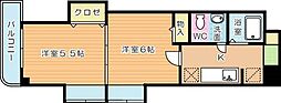 木下鉱産ビル 2Kの間取図画像