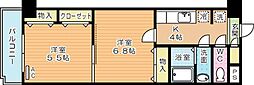木下鉱産ビル2 2Kの間取図画像