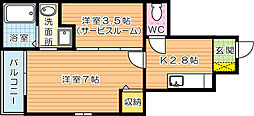 ラインハイム足立山D棟 1階
