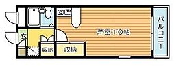 メゾンド片野 ワンルームの間取図画像