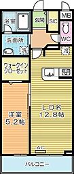 ニシコービルディング門司 1LDKの間取図画像