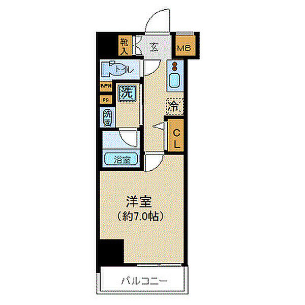 プレール・ドゥーク押上II 302｜東京都墨田区向島5丁目(賃貸マンション1K・3階・25.47㎡)の写真 その2