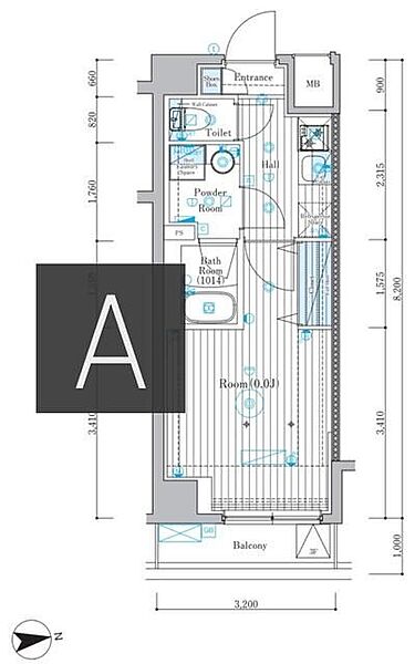 ミライズ東京墨田アネックス 102｜東京都墨田区八広6丁目(賃貸マンション1K・1階・25.52㎡)の写真 その3