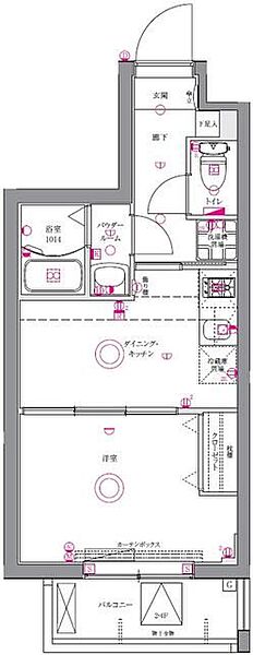 ユリカロゼＡＺ墨田イースト 203｜東京都墨田区東墨田2丁目(賃貸マンション1DK・2階・25.39㎡)の写真 その2