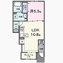 クラール勅使イーストＡ 104 ｜ 香川県高松市勅使町240番地1（賃貸アパート1LDK・1階・40.02㎡） その2